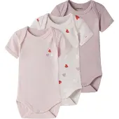 Name it Barboteuse / body rose / rose ancienne / rose pastel / rouge
