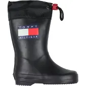 Tommy Hilfiger Bottes en Caoutchouc - Noir - - 35 - Bottes en Caoutchouc