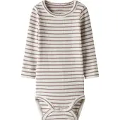 Name it Barboteuse / body 'NBNBani' violet / blanc cassé