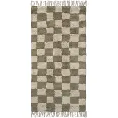 Ferm Living Mara Washable Tapis Elm Green|Warm Sand