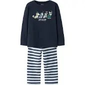 Name it Pyjama 'NMMRAMEL' bleu marine / vert foncé / blanc