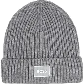 BOSS Bonnet - Tricoté - Gris Chiné - - 56 cm - Bonnet