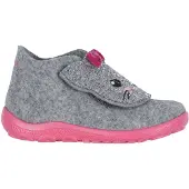 Superfit Pantoufle 'Happy Octi' gris / rose / rose / noir