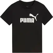 Puma T-Shirt 'ESS No. 1' noir / blanc