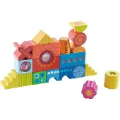 Haba cubes en bois Kunterbunt, 21 pièces, cubes en bois, cubes en bois, jeu d'empilage, 302157