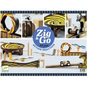 Djeco Toboggan à Billes - 45 Parties - Zig & Go - Bois - - UneTaille - Toboggan à Billes