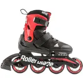 Rollerblade Patins à Roulettes - Microblade - Black/Rouge - En l - - 33/36 - Patins à Roulettes