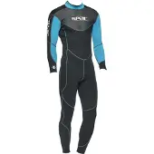 Seac Combinaison de Plongée - Snez Man 3 mm - Noir/Bleu - - L - Large - Combinaison de Plongée