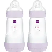 Mam Biberon - Easy Début Anti-colic - 260ml - 2 Pack - Violet - - UneTaille - Biberon