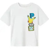 Name it T-shirt enfant NKMJENO POKEMON garcons - Blanc - 8 ans
