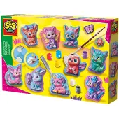 SES Creative SES Moulage en plâtre + peintures figurines jouets 01342 13424