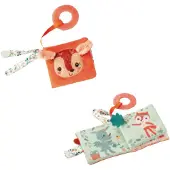 Lilliputiens Livre en Tissu - Stella - Orange/Multicolore - - UneTaille - Livre en Tissu