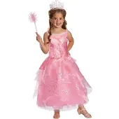 Disguise Glinda Deluxe Toddler Costume Rose 5-6 Years Enfants
