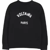 Zadig & Voltaire Sweat-shirt - Simba - Noir av. Blanc - - 14 ans (164) - Sweat-shirt