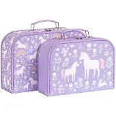 A Little Lovely Company Valise en Carton - 2 pces - 29x20/25,5x1 - - UneTaille - Valises