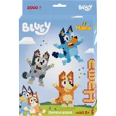 Bluey Midi Perles - 2000 pces + 1 Plaque - Bluey - - UneTaille - Perles