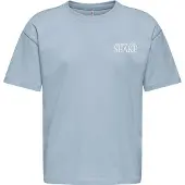 Kids Only T-Shirt - Loose - Noos - CookHelen - Soft Chambray/Lai - - 9-10 ans (134-140) - T-Shirt