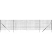 vidaXL Clôture grillagée Anthracite 1,4x10 m Acier galvanisé