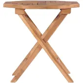 vidaXL Table de jardin pliante 45x45x45 cm bois massif teck