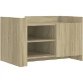 vidaXL Table basse chêne Sonoma 80x50x50 cm bois composite