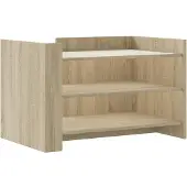 vidaXL Table basse chêne Sonoma 80x50x50 cm bois composite