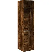 vidaXL Armoire chêne fumé 50x50x200 cm Bois composite