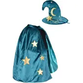 Den Goda Fen Déguisement - Magicien - Turquoise - - 4-8 ans - Costumes