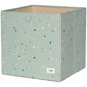 3 Sprouts Boîte de rangement - 33x33x33 cm - Terrazzo/Vert - - UneTaille - Rangement