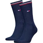 Tommy Hilfiger Chaussettes bleu / rouge sang / blanc