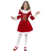 Smiffys Déguisement - Petite Mademoiselle Santa - - 10-12 ans (140-152) - Costumes