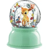 Djeco Boule à Neige av. Bougie - 14 cm - Cerf - - UneTaille - Boule à Neige