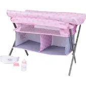 Tiny Treasures Tables à Langer À Poupée - Lit à langer pliable - - UneTaille - Accessoires de Poupée