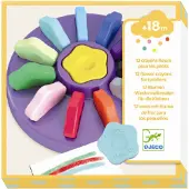 Djeco Set de 12 crayons Fleurs pour les petits