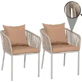 Mendler Chaise de jardin -N41 (lot de 2)