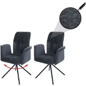 MCW Chaise de salle à manger -N99 (lot de 2)