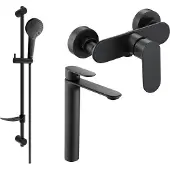 Mexen Milo DF05 set de douche, Noir - 71314DF05-70