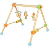 Bieco Mon premier portique en bois pastel