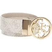 GUESS Ceinture 'NOELLE' beige / blanc