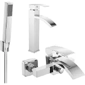Mexen Ensemble de bain Libra R77, Chrome - 745113R77-00