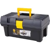 VOREL Boîte à outils en plastique de 16 pouces avec compartiment intérieur