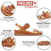 Pikolinos Sandales plates CADAQUES W8K femmes - Marron - 40