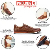 Pikolinos Chaussure basse 'Liverpool' marron châtaigne