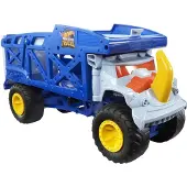 Mattel Hot Wheels Monster Trucks Transporter Rhinocéros, tracteur, cadeau pour les enfants à partir de 3 ans