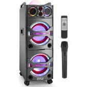 Pyle Sistema Altoparlante Bluetooth, Enceinte Bluetooth, Noir