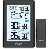 Baldr Station météo avec écran BD-911 noir