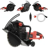 YATO Tronçonneuse à disque, 230V, 2600W, 355mm Scie à sol, Scie à béton