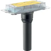 Geberit , set de montage brut Cleanline pour caniveau Cleanline, sortie verticale DN50