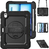 Just in Case Full Body Shockproof Case Apple Ipad Air 11 2025 / 2024 - Noir