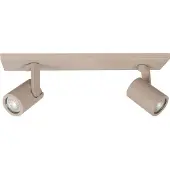 Highlight Projecteur de surface à deux lumières Halo sable - GU10