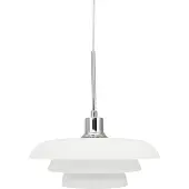 Dyberg Larsen Suspension , Ava, dimmable, Blanc, Salon / séjour, Verre, Moderne